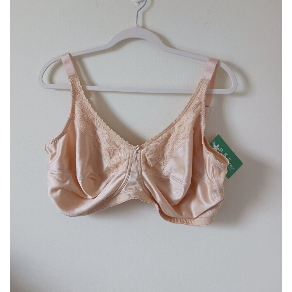 Almost V Mastectomy Bra Wireless Beige Back‎ Closure Size 44DDD
